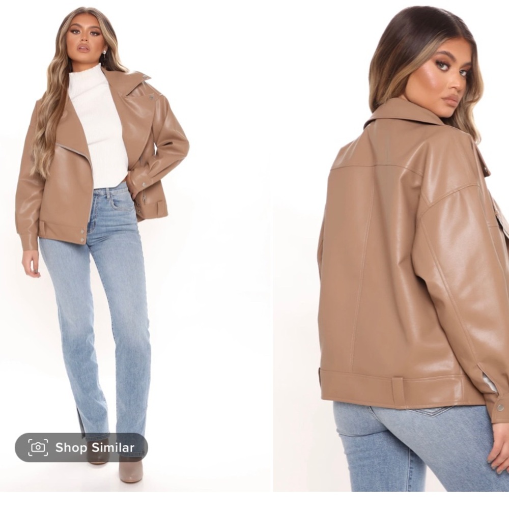 Brand new leather jacket  size large